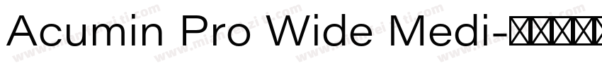 Acumin Pro Wide Medi字体转换